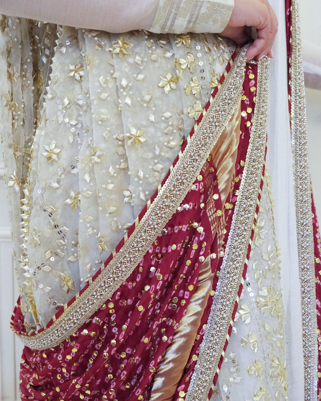 Noor-e-Mehfil | 3 pieces | Pishwas with Chunri Dupatta